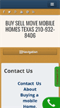 Mobile Screenshot of buysellmovemobilehomestexas.com